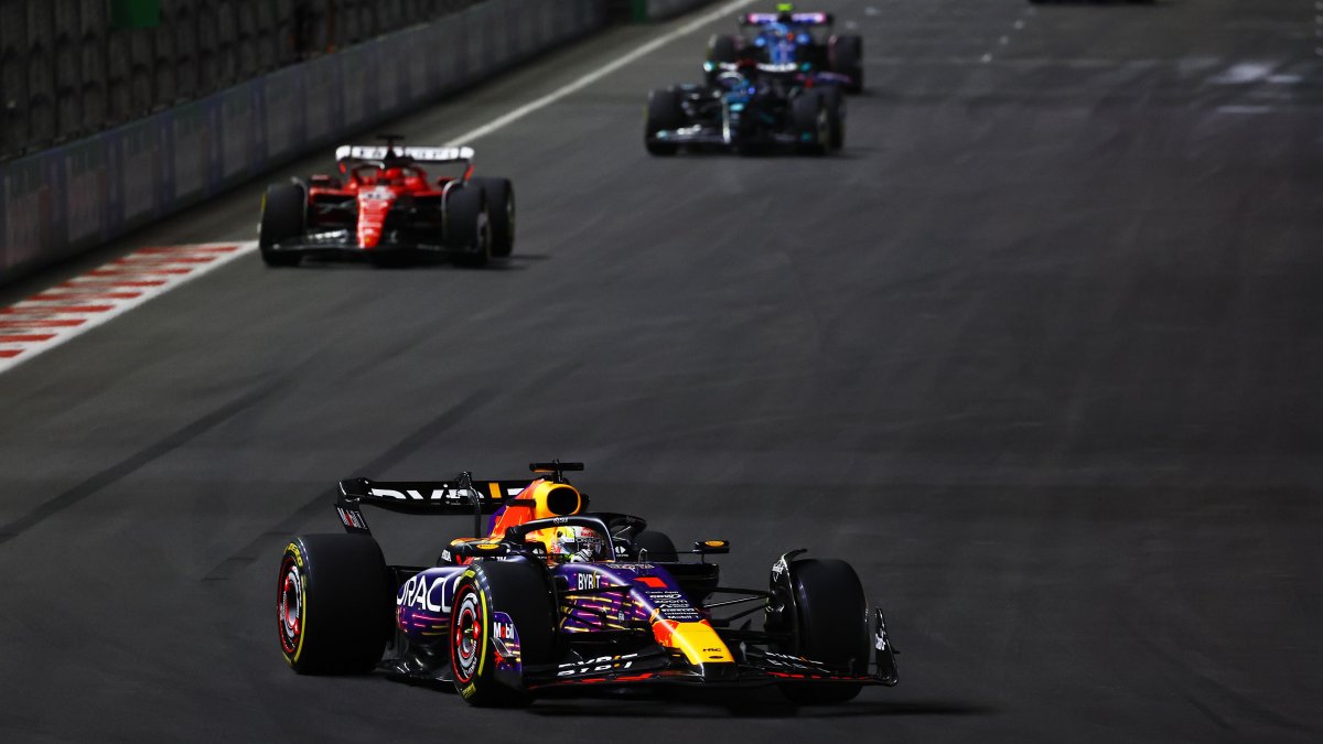 Max Verstappen wins competitive Las Vegas Grand Prix over Charles