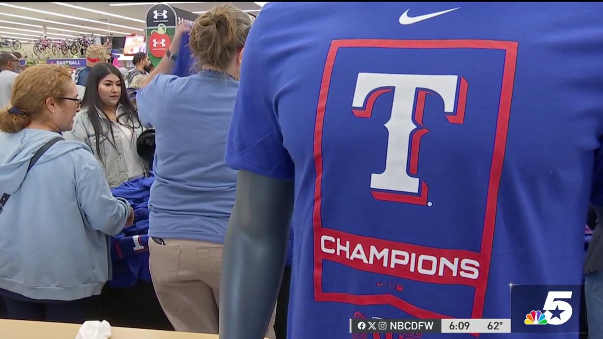 World Series Merchandise flying off shelves NBC 5 DallasFort Worth