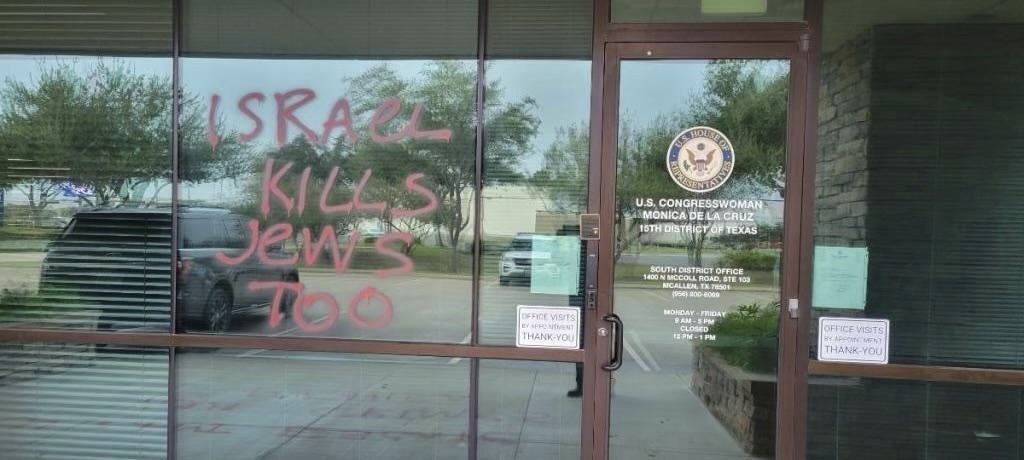 Police investigate vandalism at US Rep. Monica De La Cruz's Texas office over Israel-Hamas war - Vimarsana News