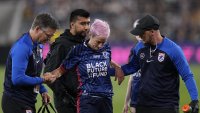 Megan Rapinoe suffers non-contact leg injury in final game of career during NWSL Championship