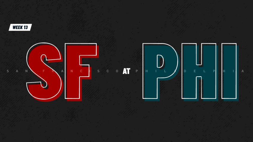 Moneyline, spread for San Francisco at Philadelphia in Week 13