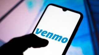 Venmo - Share Payments logo seen displayed on a smartphone.