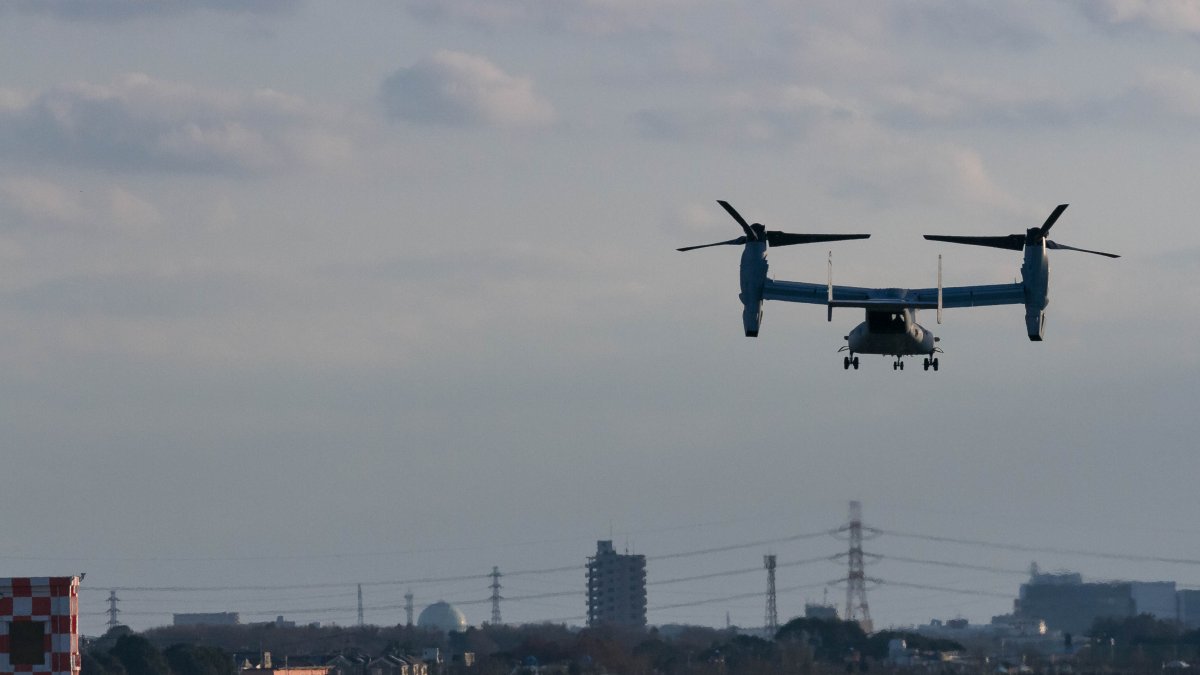 US military plane with 8 aboard crashes into the sea near Japan