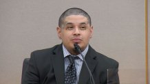 Nestor Hernandez takes the stand in his defense, Nov. 8, 2023.