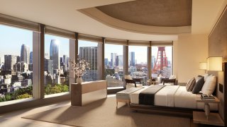 The tower view suite at Tokyo’s Janu hotel.