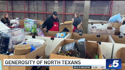 NBC 5 says thank you for community's generosity during holiday season
