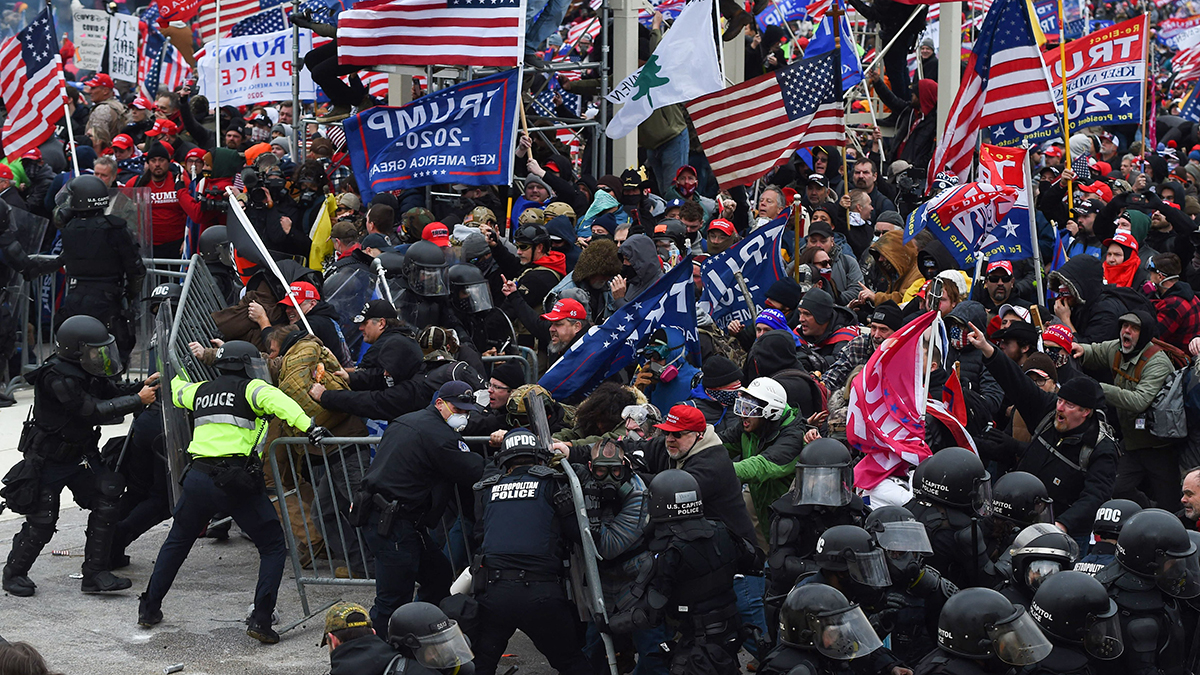 ‘Militia enthusiast' gets over 4 years in prison for attacking police with baton during Jan. 6 riot