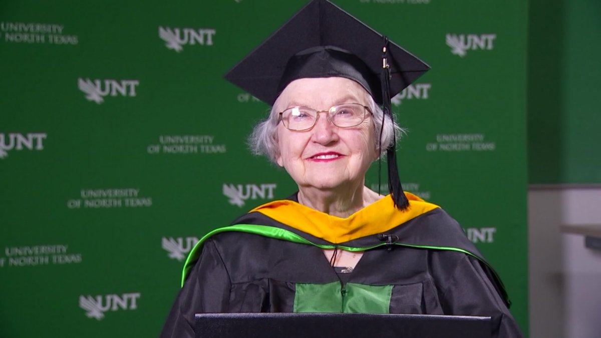 90yearold woman graduates from UNT with master’s degree NBC 5