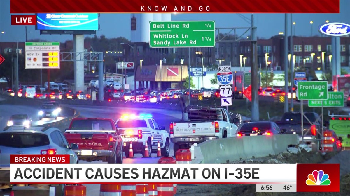 I-35E in Carrollton shutdown after accident – NBC 5 Dallas-Fort Worth - Vimarsana News