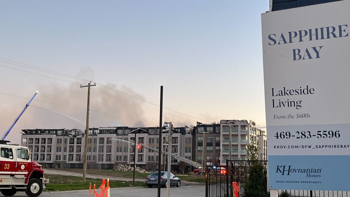 Crews battle fire at billion-dollar Sapphire Bay project in Rowlett ...