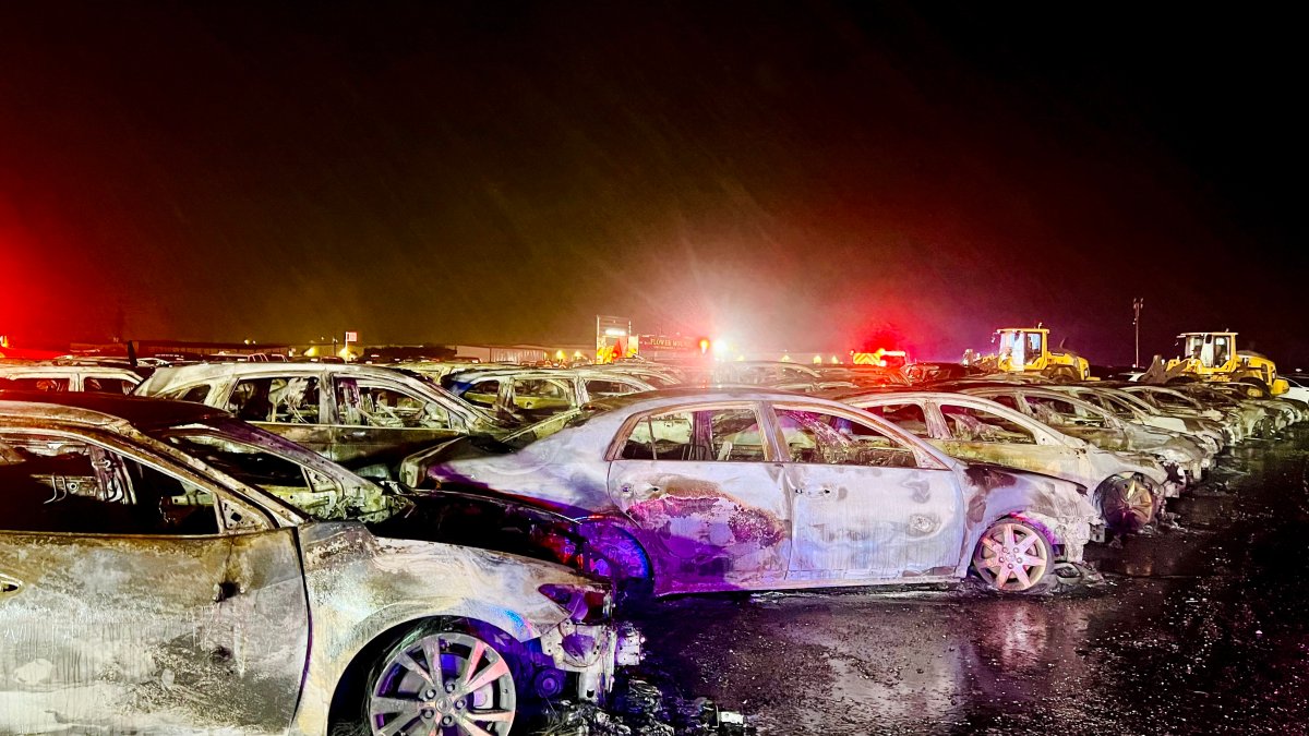 58 vehicles involved in fire at automobile auction facility - Vimarsana News