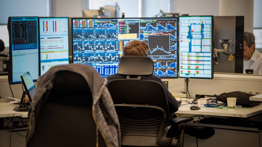 An employee working on the trading floor at the Citigroup Inc. offices in Paris, France, on Monday, Feb. 27, 2023. Citigroup is building a new trading floor in Paris as the Wall Street giant prepares to nearly double its staff in the French city. Photographer Benjamin Girette/Bloomberg via Getty Images