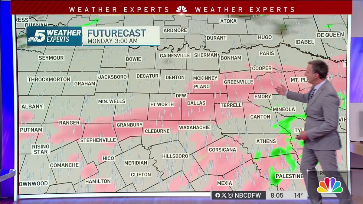 8PM WEATHER UPDATE Coldest night since Dec. 2022 NBC 5 DallasFort Worth