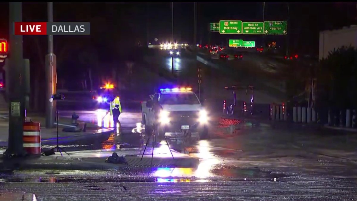 Water main breaks causing issues on roads in Dallas, Fort Worth – NBC 5 ...