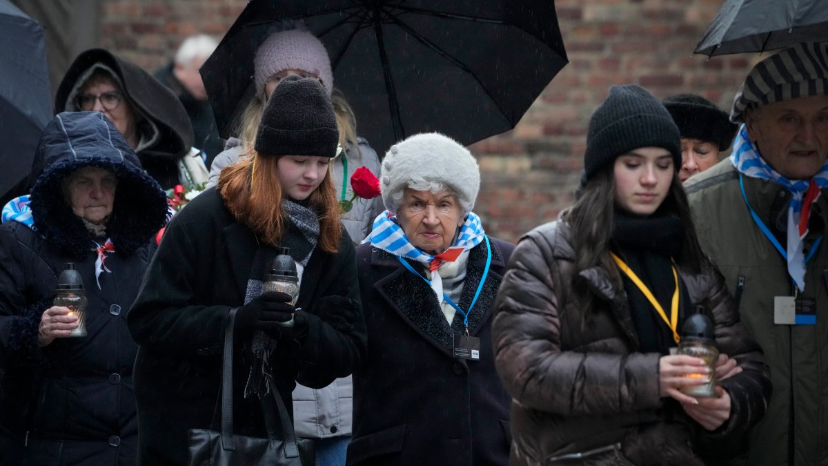 Nazi death camp survivors mark 79th anniversary of Auschwitz liberation on Holocaust Remembrance Day