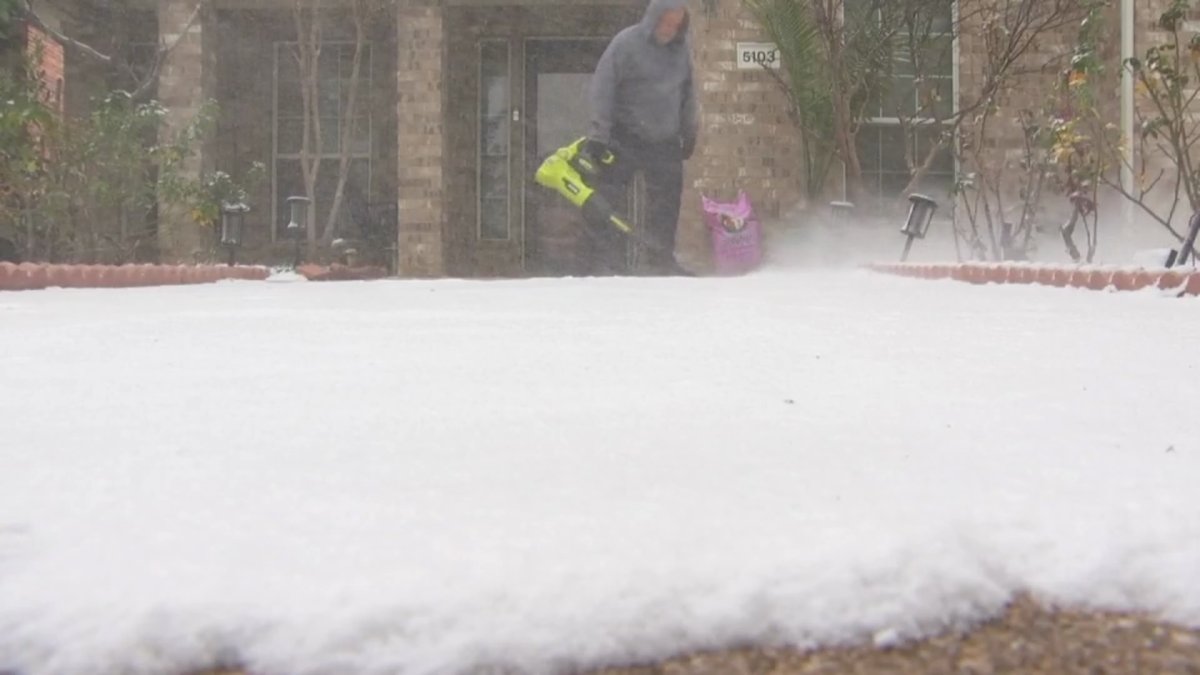 Arlington spends MLK holiday under cold blanket of snow NBC 5 Dallas