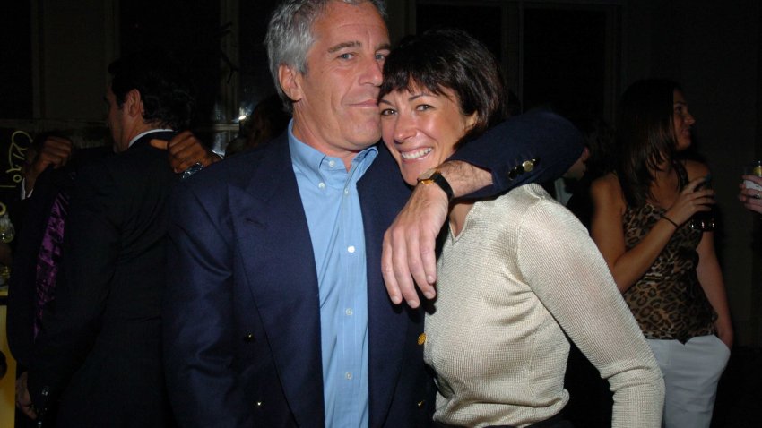 Jeffrey Epstein and Ghislaine Maxwell attend de Grisogono Sponsors The 2005 Wall Street Concert Series Benefitting Wall Street Rising, with a Performance by Rod Stewart at Cipriani Wall Street on March 15, 2005 in New York City.