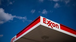 An Exxon Mobil gas station in Washington, DC, US, on Tuesday, Nov. 28, 203.