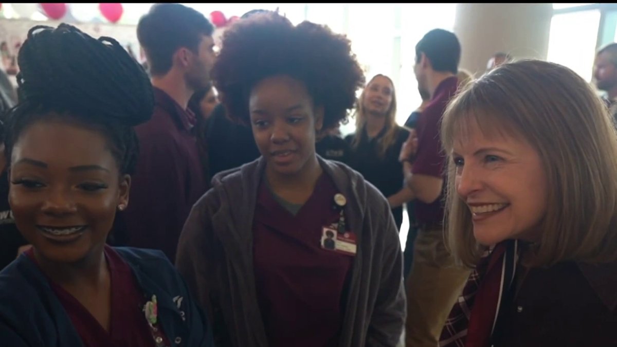 TWU’s inaugural president Monica Christopher sees her new office at TWU
