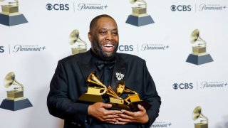 Killer Mike, winner of the Best Rap Album award for "Michael", Best Rap Performance award for "Scientists & Engineers", and Best Rap Song award for "Scientists & Engineers,"