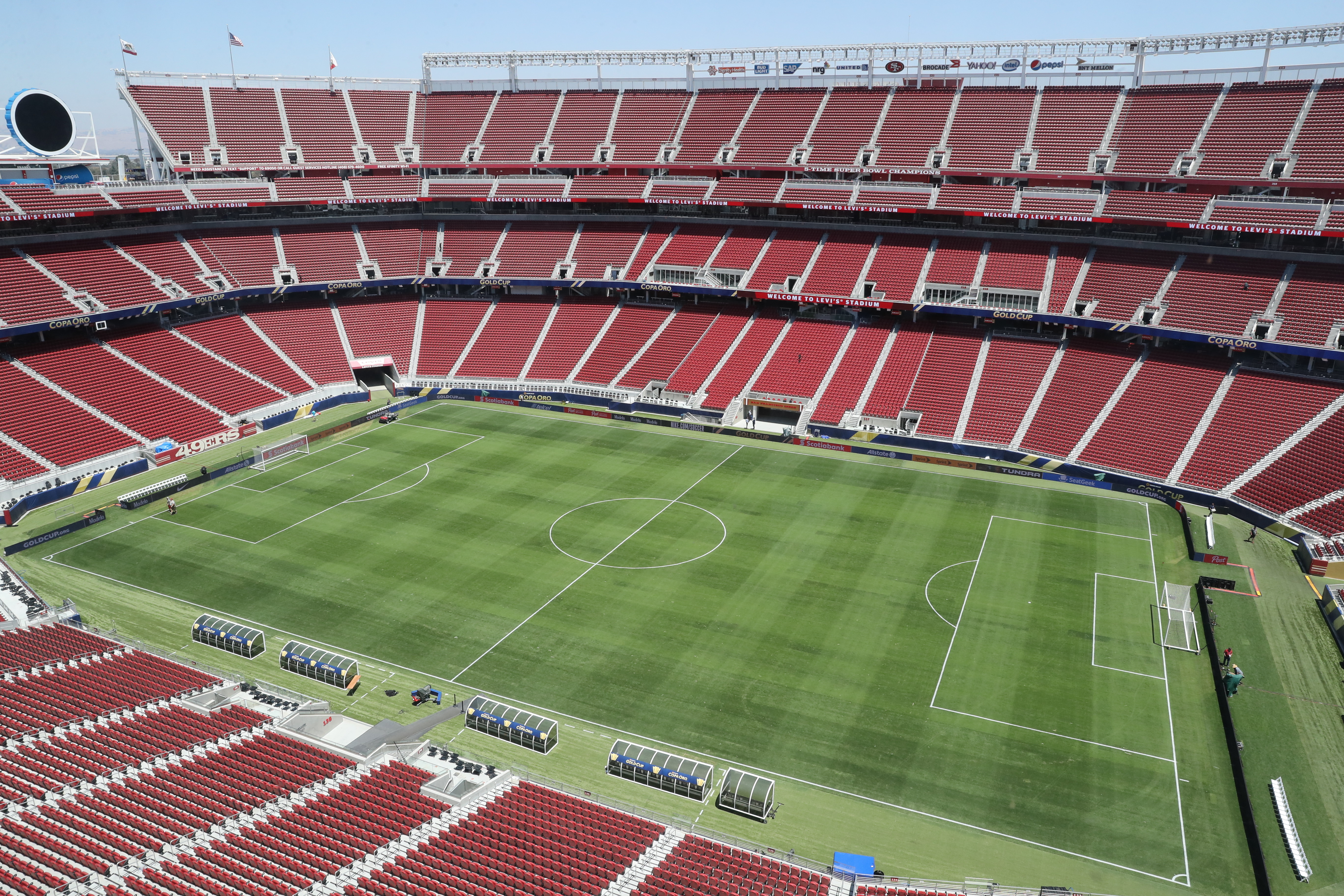 A general view of Levi's Stadium.