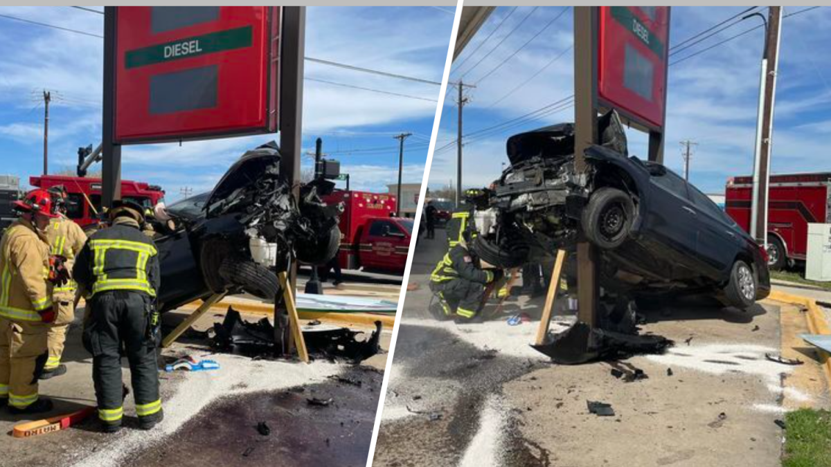 2 Extricated After Crashing Into 7 Eleven Sign NBC 5 Dallas Fort Worth 2-extricated-after-crashing-into-7-eleven-sign-nbc-5-dallas-fort-worth