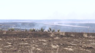 Aftermath of the Smokehouse Creek fire in the Texas Panhandle, Feb. 28, 2024.