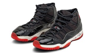 Michael Jordan’s game-worn Air Jordan 11s. Worn during Game 5 of the 1996 NBA Finals.