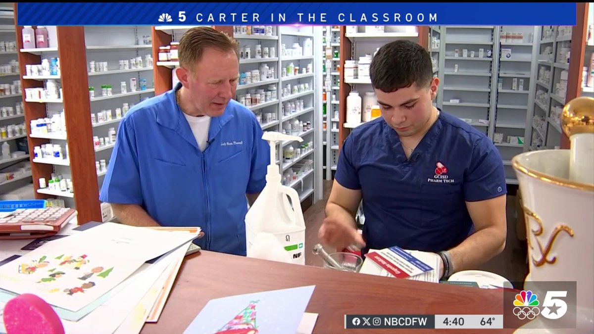 Grapevine pharmacy classroom for high school students NBC 5