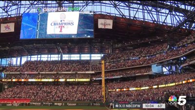 Fans turn out to support Texas Rangers on Opening Day