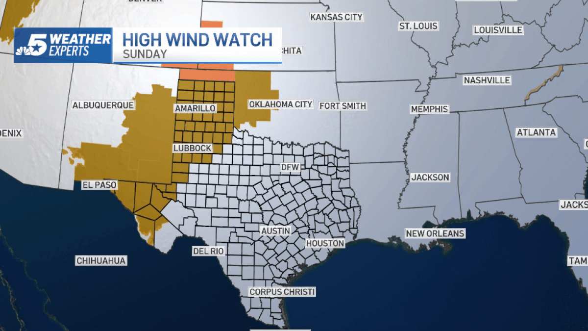 Wind storms followed by rain in North Texas – NBC 5 Dallas-Fort Worth