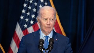 President Joe Biden speaks to a crowd during the South Carolina Democratic Party First in the Nation Celebration