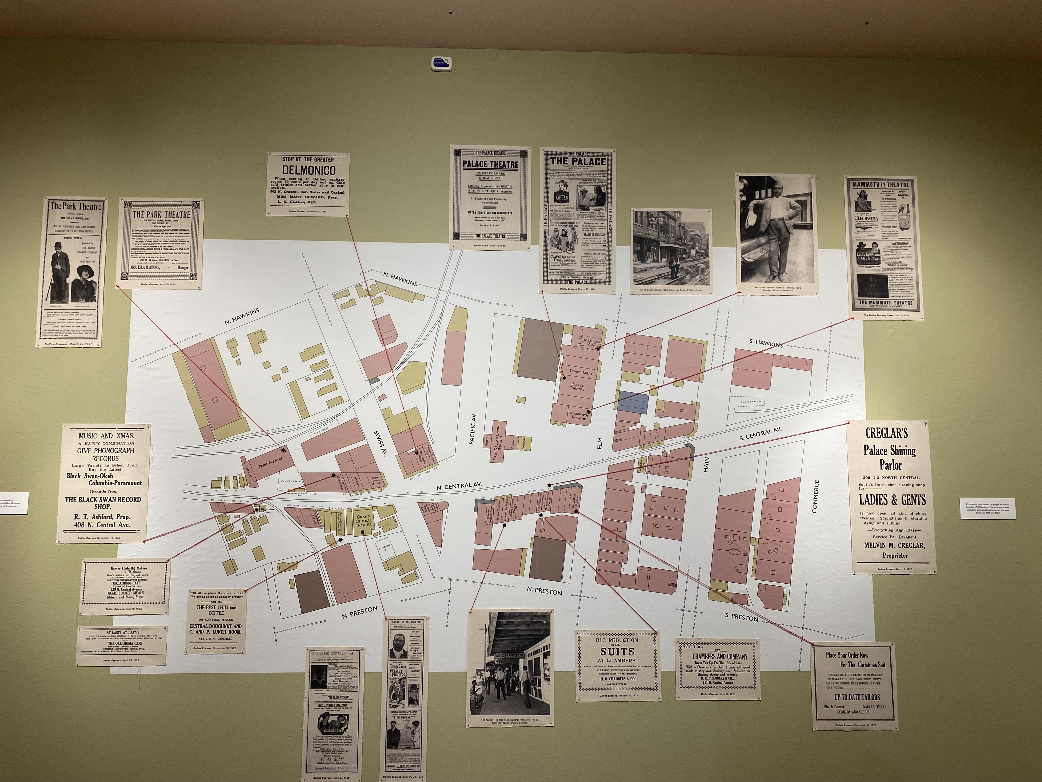 African American Museum Dallas Central Track business map