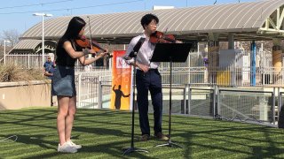 GDYO students perform for Bach in the Subways every year in Dallas.