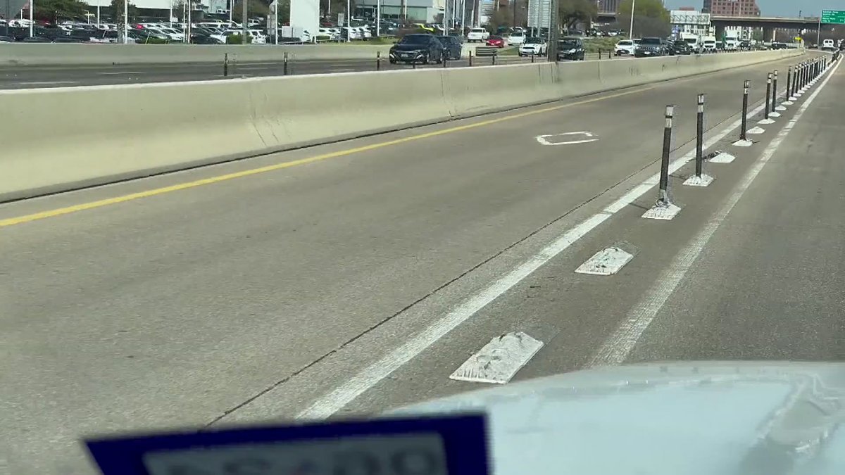 TxDOT to remove pylon barriers on Highway 75 as work begins to overhaul HOV lanes