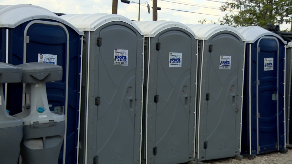 Portapotties in demand for total eclipse NBC 5 DallasFort Worth