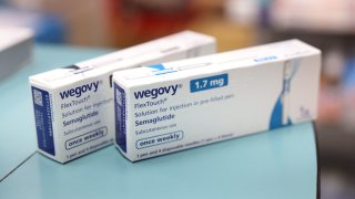 Boxes of Wegovy made by Novo Nordisk are seen at a pharmacy in London, Britain March 8, 2024. 