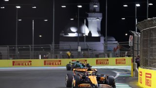 Oscar Piastri of McLaren during the Formula 1 Saudi Arabian Grand Prix at Jeddah Corniche Circuit in Jeddah, Saudi Arabia on March 9, 2024.