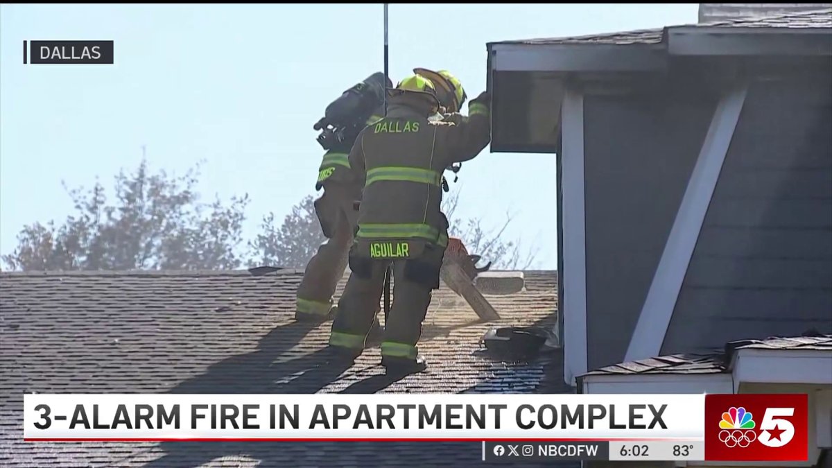 Crews battle Dallas apartment fire – NBC 5 Dallas-Fort Worth