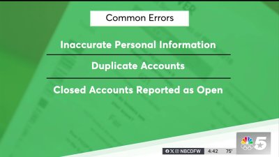 Navigating credit report errors