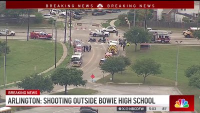 One shot at Arlington's Bowie High School, school locked down