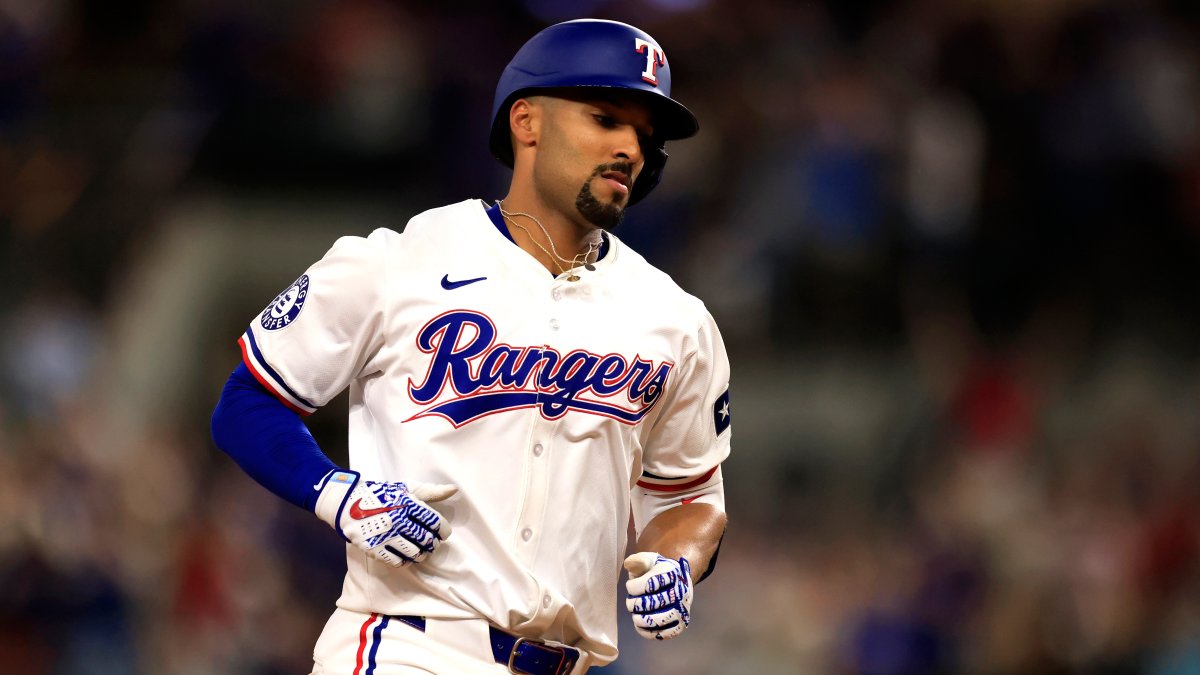 García and Semien hit 3-run homers, Rangers beat Astros 10-2 in 1st meeting since ALCS