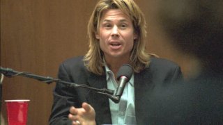Brian "Kato" Kaelin responds to questions from prosecutor Marcia Clark 27 March