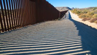 Photo of the border fence along Jacumba, April 4, 2024.