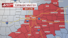 LIVE COVERAGE: Tornado Watch; Large hail reported as thunderstorms push through DFW