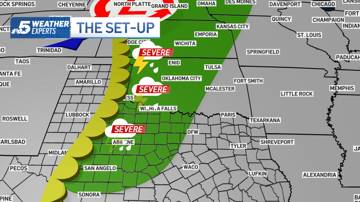 Severe storm chances near North Texas – NBC 5 Dallas-Fort Worth