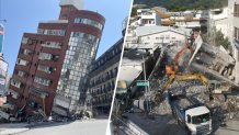 Taiwan's strongest earthquake in a quarter century rocked the island during the morning rush Wednesday, damaging buildings and creating a tsunami that washed ashore on southern Japanese islands.