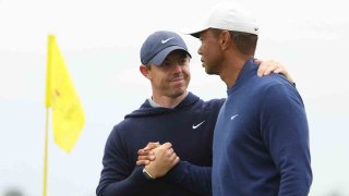 Rory McIlroy and Tiger Woods