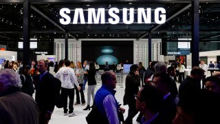 Samsung at the Mobile World Congress 2023 in Barcelona, Spain, on March 2, 2023.
