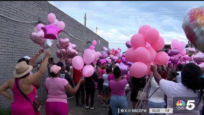 Balloon release for woman found murdered in apartment